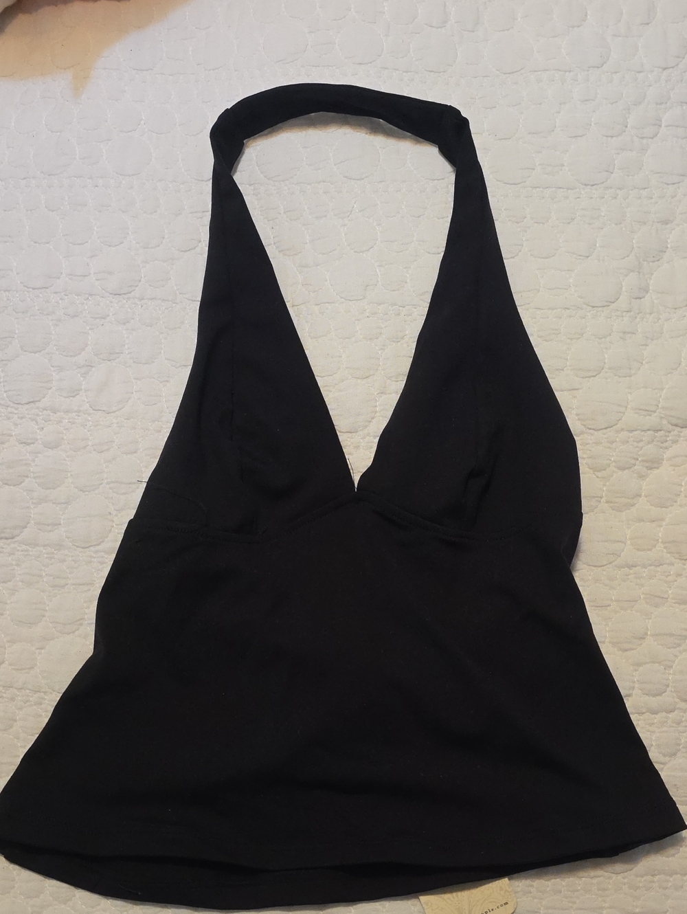 Free People Black Halter Top